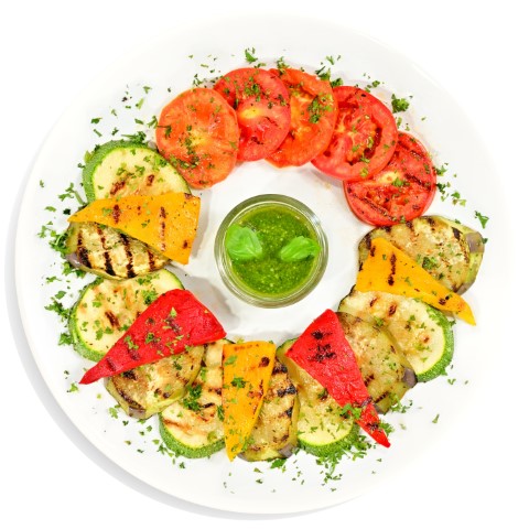 Carpaccio di Verdure al Pesto