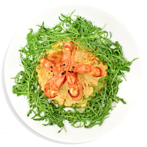 Gamberi al Guanciale