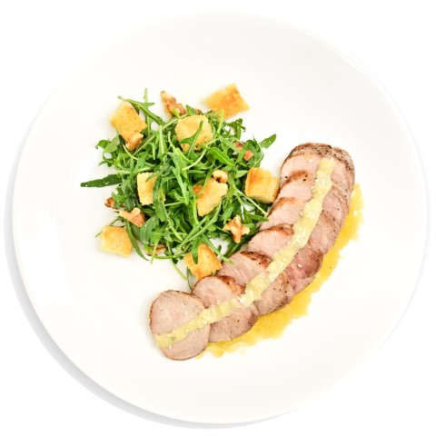 Tagliata di Maiale alle Pere e Gorgonzola